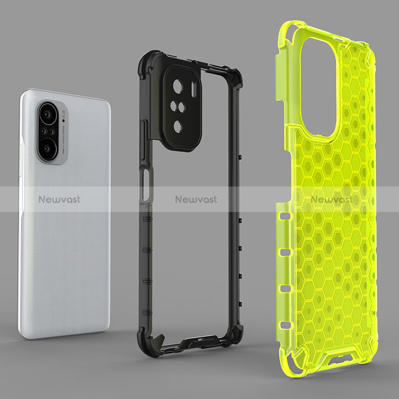 Silicone Transparent Frame Case Cover 360 Degrees AM1 for Xiaomi Mi 11i 5G