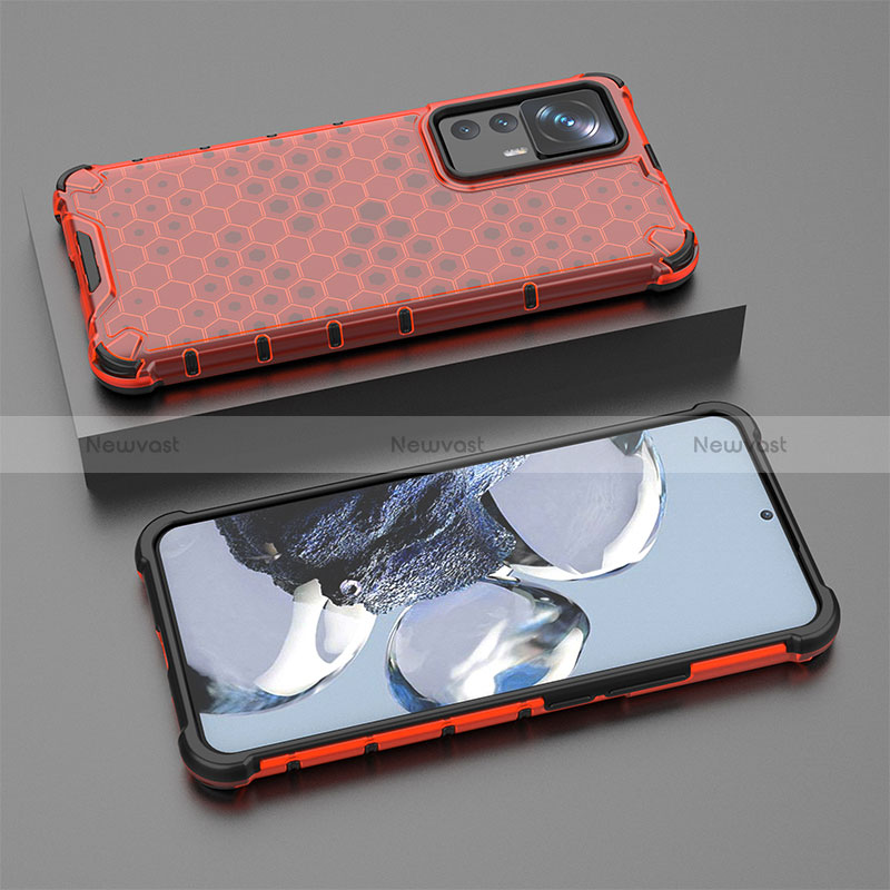 Silicone Transparent Frame Case Cover 360 Degrees AM1 for Xiaomi Mi 12T 5G