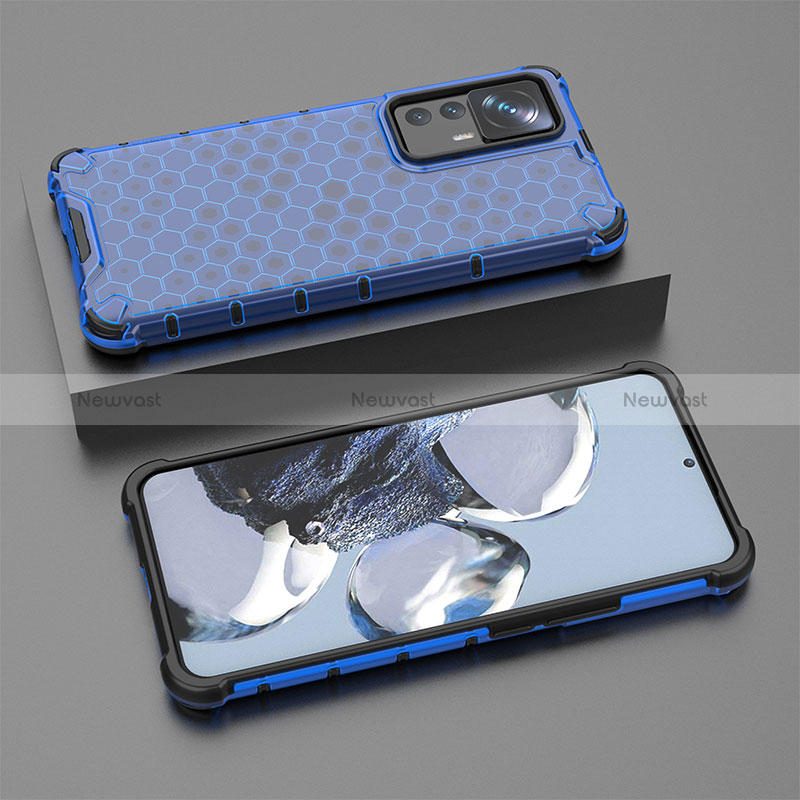 Silicone Transparent Frame Case Cover 360 Degrees AM1 for Xiaomi Mi 12T 5G