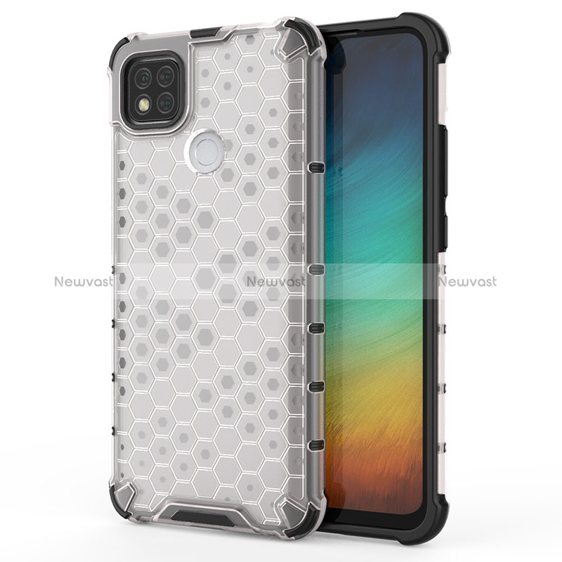 Silicone Transparent Frame Case Cover 360 Degrees AM1 for Xiaomi POCO C31