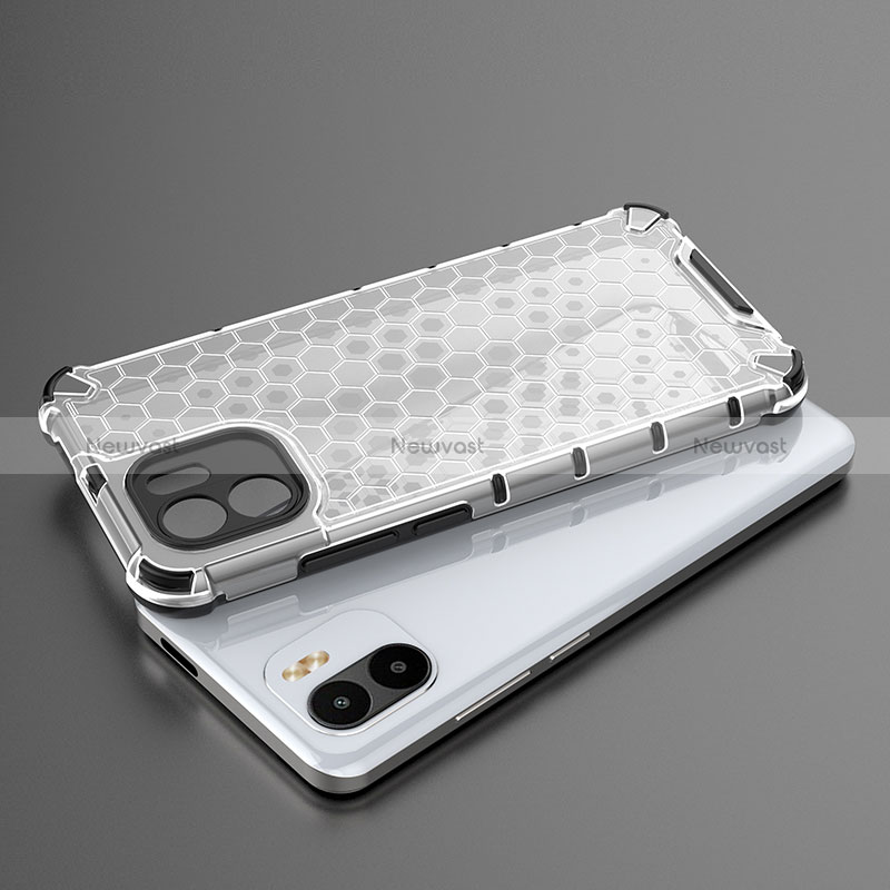 Silicone Transparent Frame Case Cover 360 Degrees AM1 for Xiaomi Poco C50