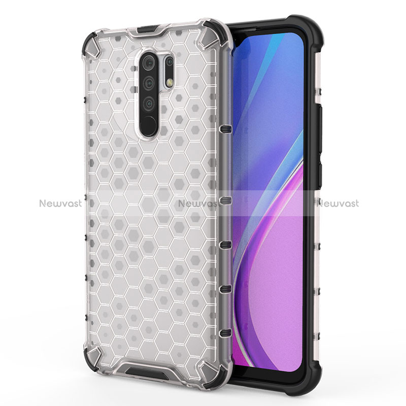 Silicone Transparent Frame Case Cover 360 Degrees AM1 for Xiaomi Poco M2