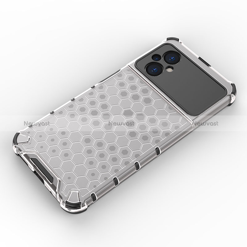 Silicone Transparent Frame Case Cover 360 Degrees AM1 for Xiaomi Poco M5 4G