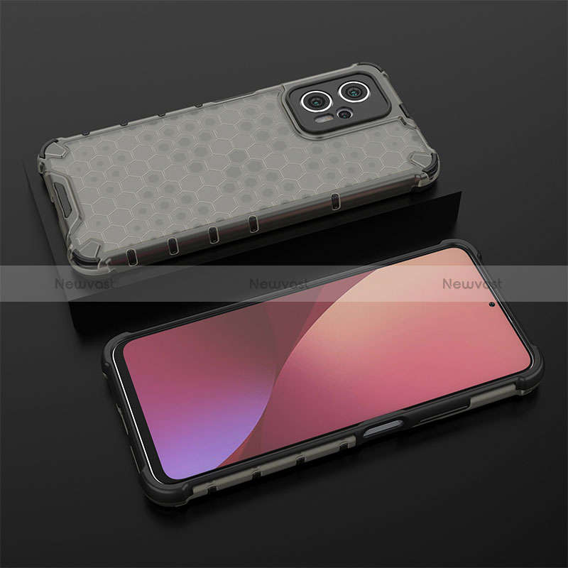 Silicone Transparent Frame Case Cover 360 Degrees AM1 for Xiaomi Poco X4 GT 5G