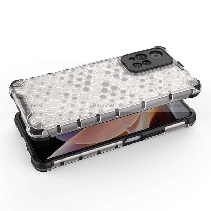 Silicone Transparent Frame Case Cover 360 Degrees AM1 for Xiaomi Poco X4 NFC