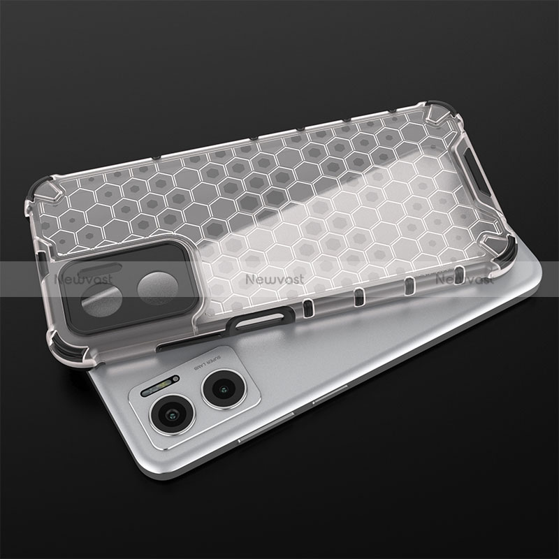 Silicone Transparent Frame Case Cover 360 Degrees AM1 for Xiaomi Redmi 10 5G