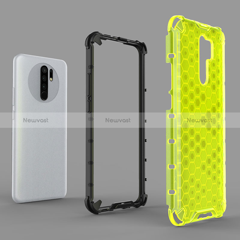 Silicone Transparent Frame Case Cover 360 Degrees AM1 for Xiaomi Redmi 9