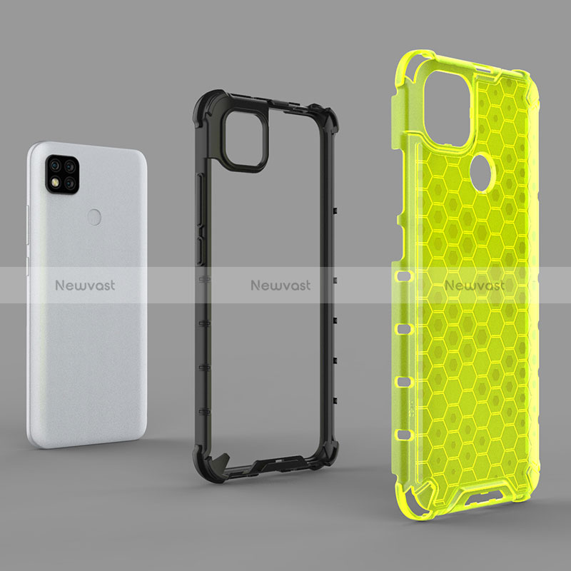 Silicone Transparent Frame Case Cover 360 Degrees AM1 for Xiaomi Redmi 9C