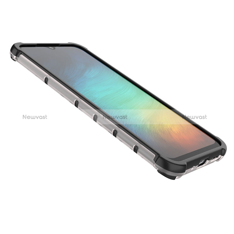 Silicone Transparent Frame Case Cover 360 Degrees AM1 for Xiaomi Redmi 9C NFC