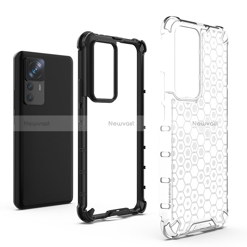 Silicone Transparent Frame Case Cover 360 Degrees AM1 for Xiaomi Redmi K50 Ultra 5G