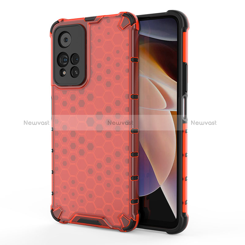 Silicone Transparent Frame Case Cover 360 Degrees AM1 for Xiaomi Redmi Note 11 Pro+ Plus 5G