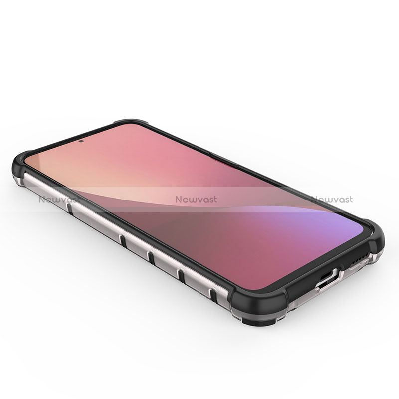 Silicone Transparent Frame Case Cover 360 Degrees AM1 for Xiaomi Redmi Note 11T Pro+ Plus 5G