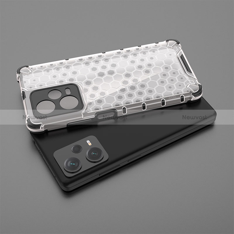 Silicone Transparent Frame Case Cover 360 Degrees AM1 for Xiaomi Redmi Note 12 Pro+ Plus 5G