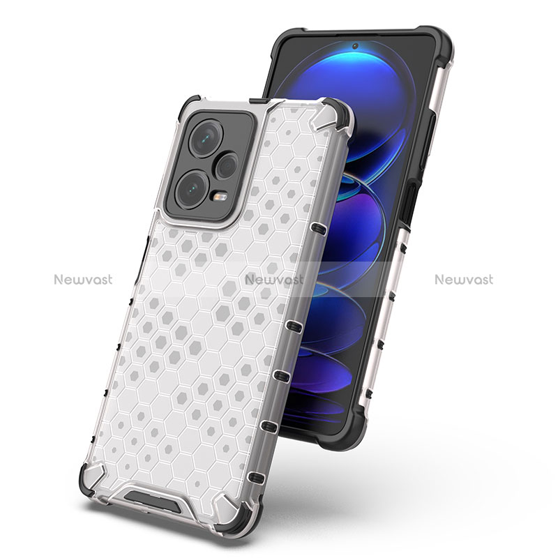 Silicone Transparent Frame Case Cover 360 Degrees AM1 for Xiaomi Redmi Note 12 Pro+ Plus 5G