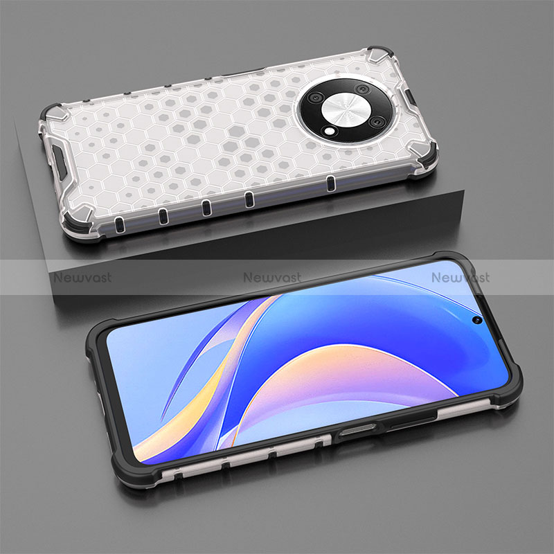 Silicone Transparent Frame Case Cover 360 Degrees AM2 for Huawei Enjoy 50 Pro