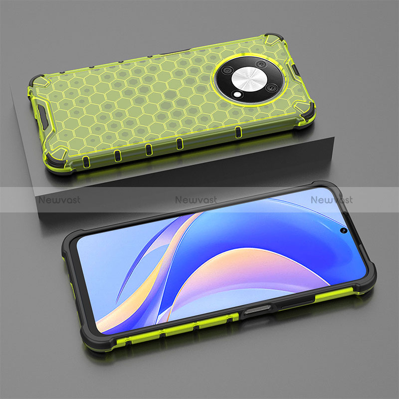 Silicone Transparent Frame Case Cover 360 Degrees AM2 for Huawei Enjoy 50 Pro