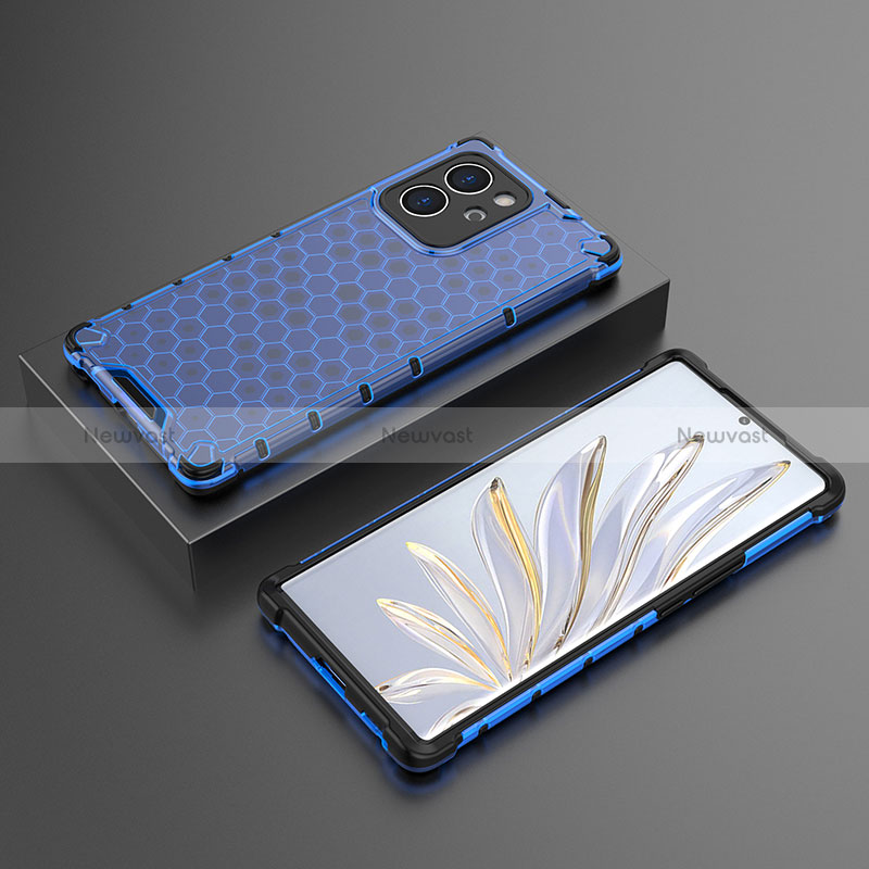 Silicone Transparent Frame Case Cover 360 Degrees AM2 for Huawei Honor 80 SE 5G