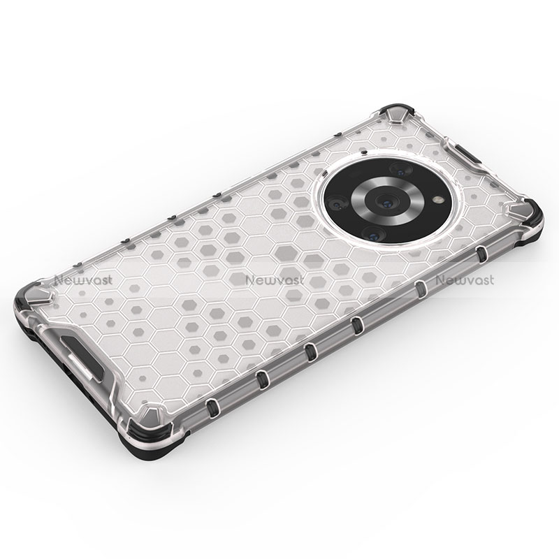 Silicone Transparent Frame Case Cover 360 Degrees AM2 for Huawei Honor Magic3 Pro 5G