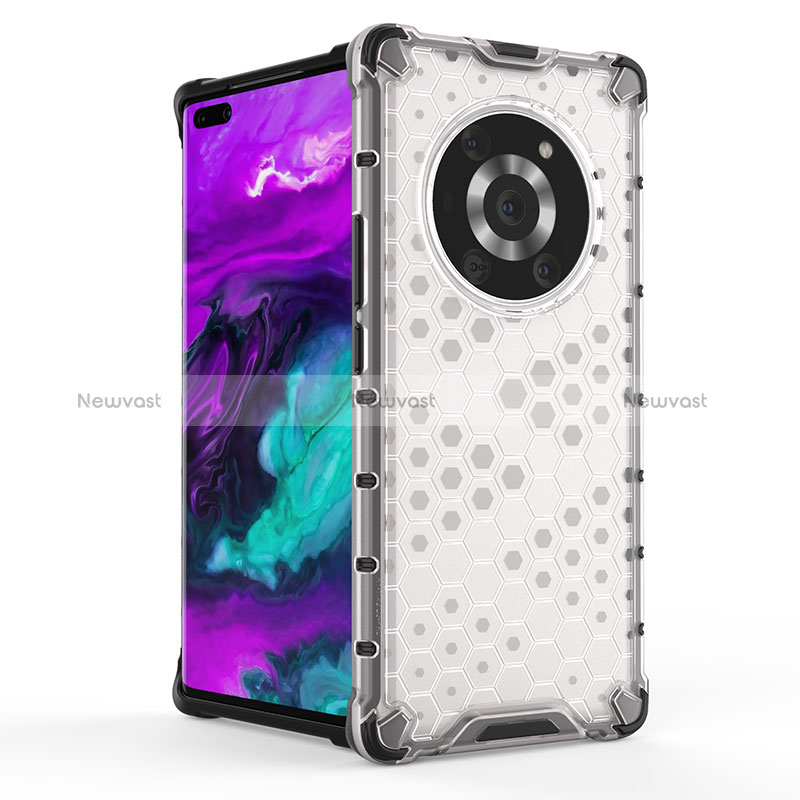 Silicone Transparent Frame Case Cover 360 Degrees AM2 for Huawei Honor Magic3 Pro 5G