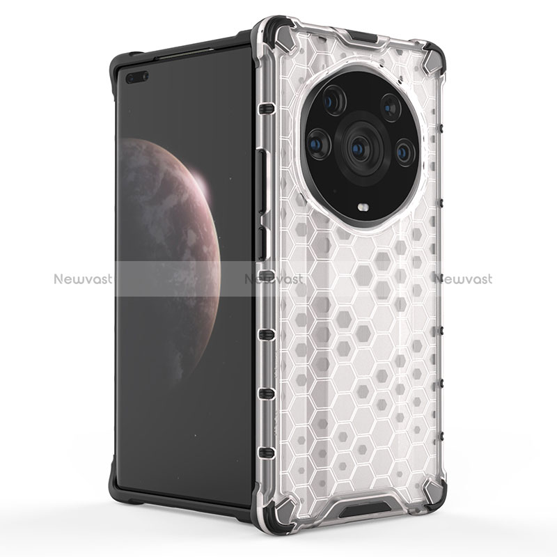 Silicone Transparent Frame Case Cover 360 Degrees AM2 for Huawei Honor Magic3 Pro+ Plus 5G