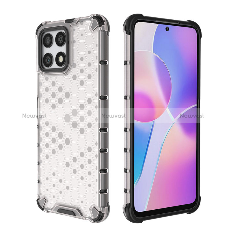 Silicone Transparent Frame Case Cover 360 Degrees AM2 for Huawei Honor X30i