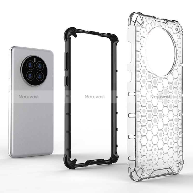 Silicone Transparent Frame Case Cover 360 Degrees AM2 for Huawei Mate 50