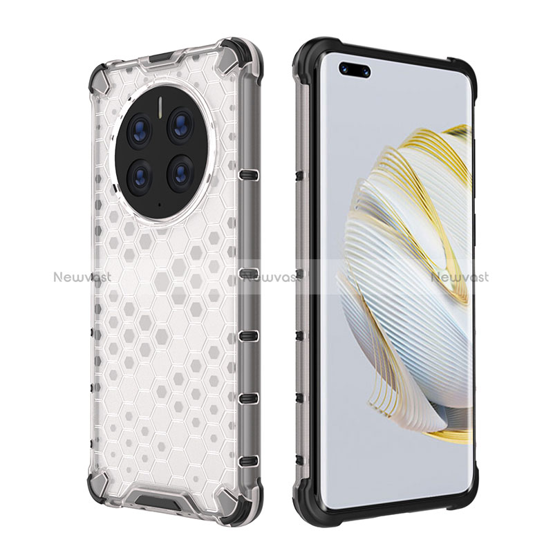 Silicone Transparent Frame Case Cover 360 Degrees AM2 for Huawei Mate 50 Pro