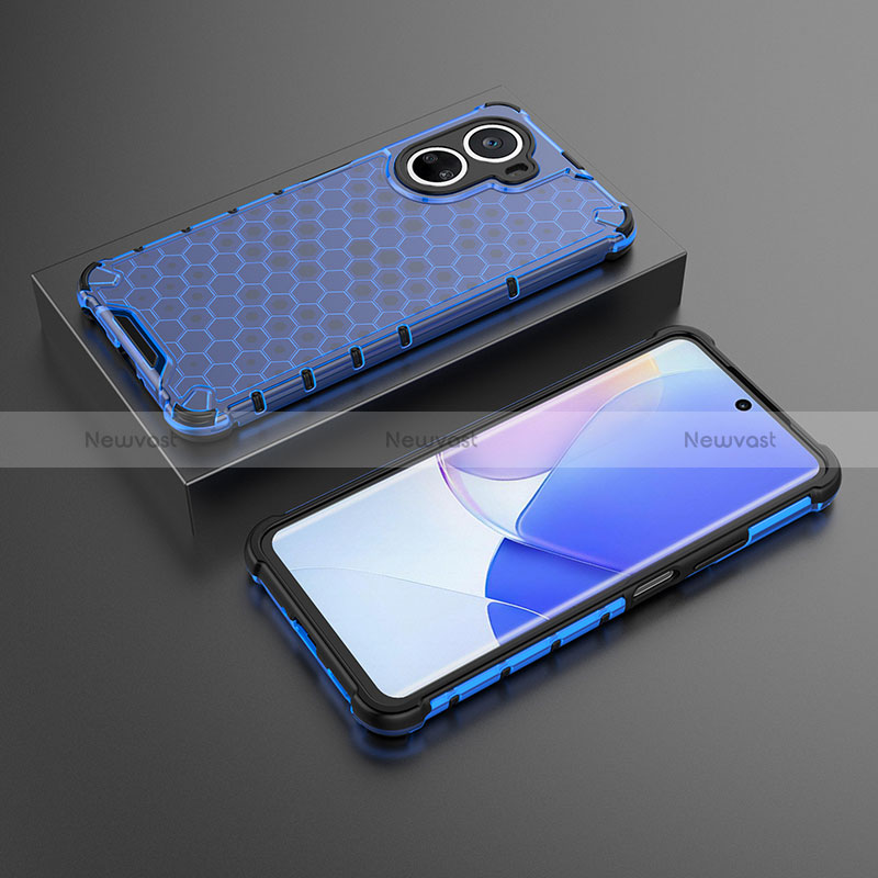 Silicone Transparent Frame Case Cover 360 Degrees AM2 for Huawei Nova 10 SE