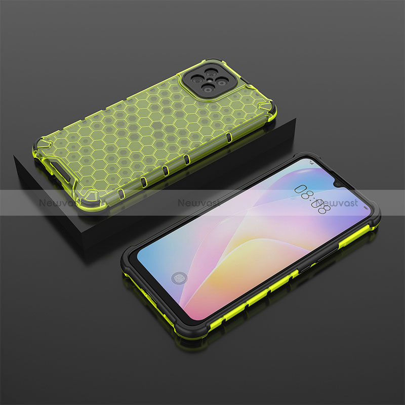 Silicone Transparent Frame Case Cover 360 Degrees AM2 for Huawei Nova 8 SE 4G