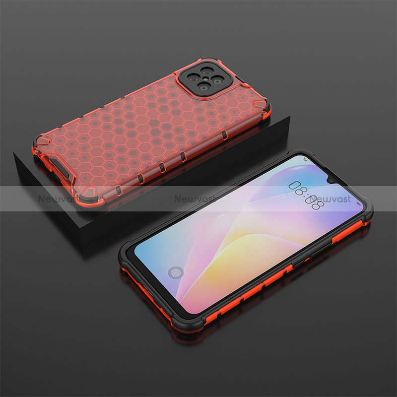 Silicone Transparent Frame Case Cover 360 Degrees AM2 for Huawei Nova 8 SE 4G