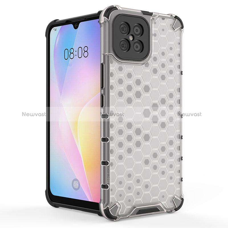 Silicone Transparent Frame Case Cover 360 Degrees AM2 for Huawei Nova 8 SE 4G