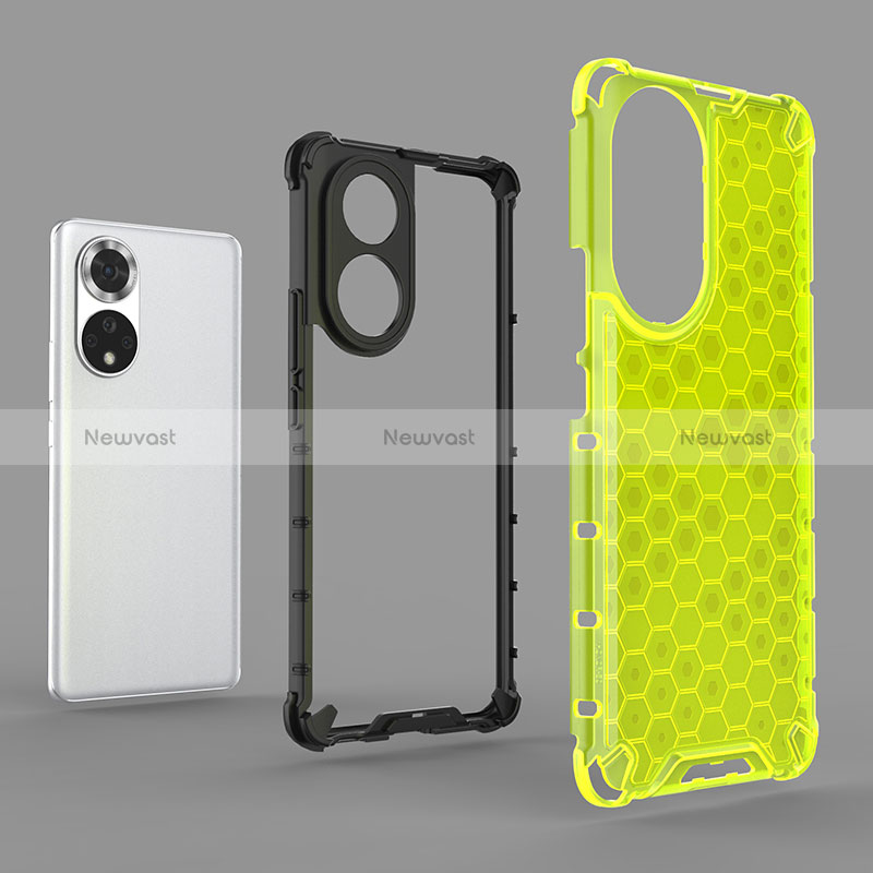 Silicone Transparent Frame Case Cover 360 Degrees AM2 for Huawei Nova 9