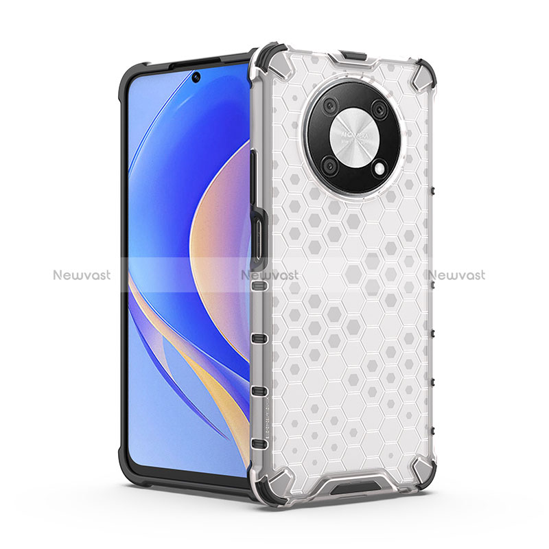 Silicone Transparent Frame Case Cover 360 Degrees AM2 for Huawei Nova Y90