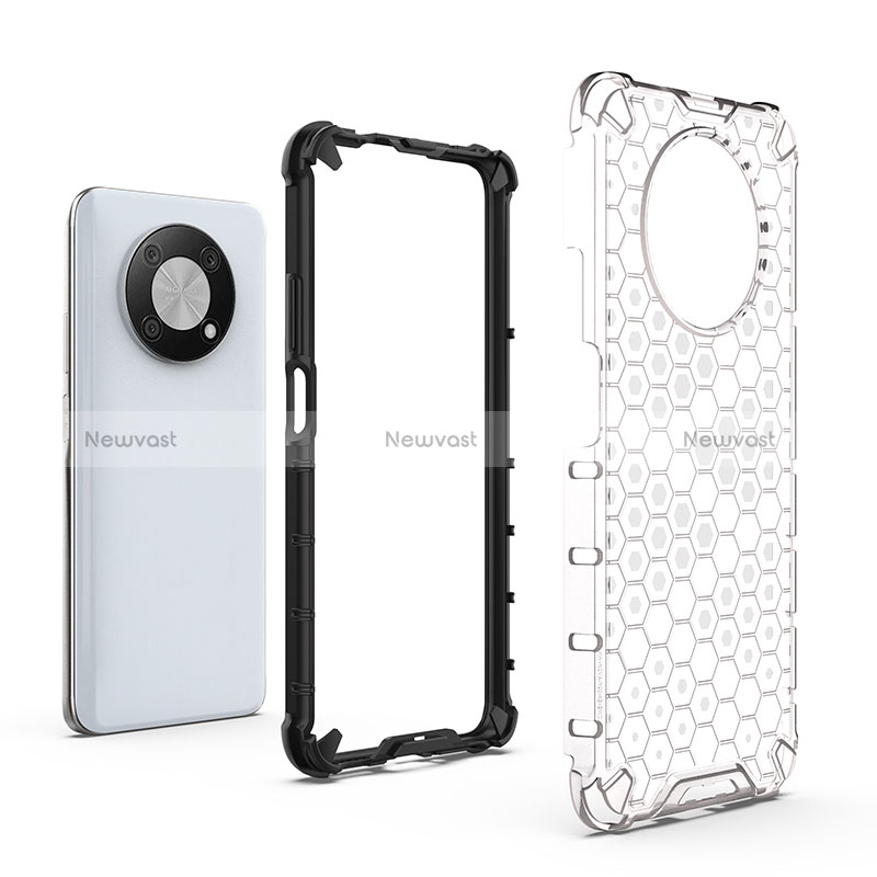 Silicone Transparent Frame Case Cover 360 Degrees AM2 for Huawei Nova Y90