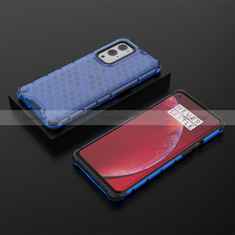 Silicone Transparent Frame Case Cover 360 Degrees AM2 for OnePlus 9 Pro 5G