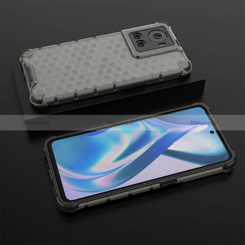 Silicone Transparent Frame Case Cover 360 Degrees AM2 for OnePlus Ace 5G