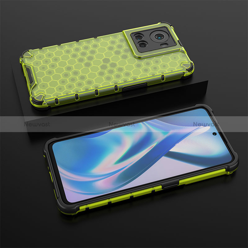 Silicone Transparent Frame Case Cover 360 Degrees AM2 for OnePlus Ace 5G