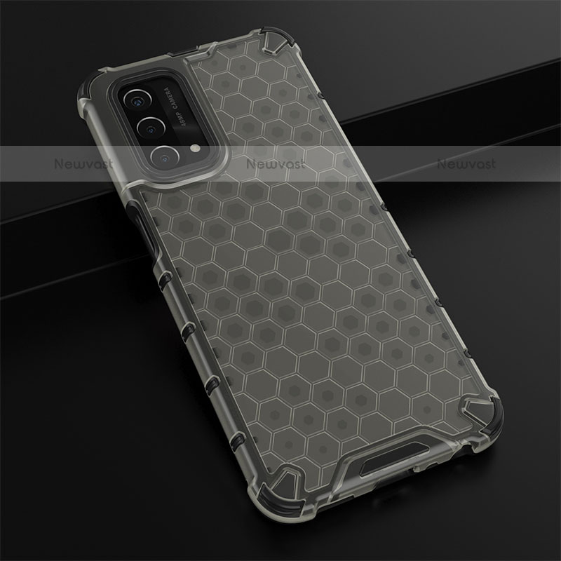 Silicone Transparent Frame Case Cover 360 Degrees AM2 for OnePlus Nord N200 5G Black