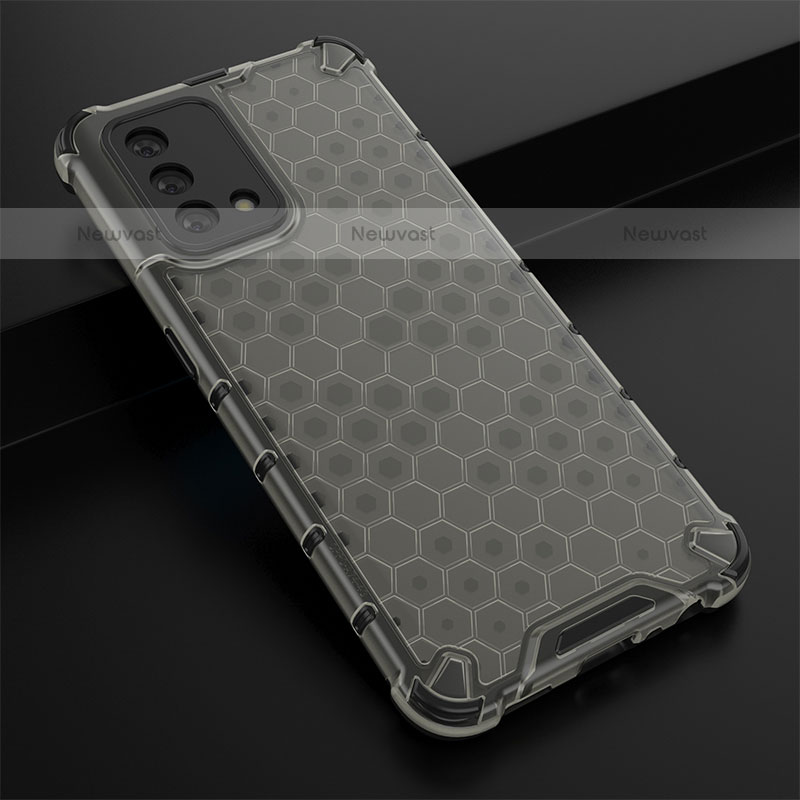 Silicone Transparent Frame Case Cover 360 Degrees AM2 for Oppo A74 4G