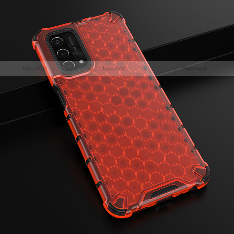 Silicone Transparent Frame Case Cover 360 Degrees AM2 for Oppo A93 5G