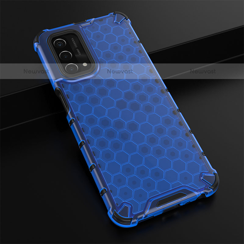 Silicone Transparent Frame Case Cover 360 Degrees AM2 for Oppo A93 5G