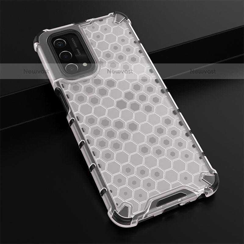 Silicone Transparent Frame Case Cover 360 Degrees AM2 for Oppo A93 5G