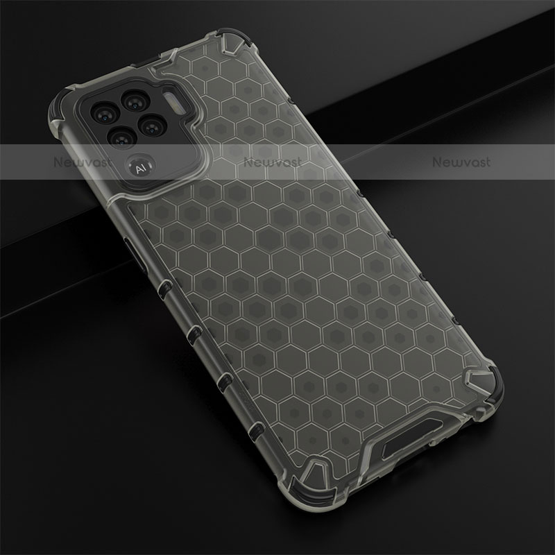 Silicone Transparent Frame Case Cover 360 Degrees AM2 for Oppo F19 Pro