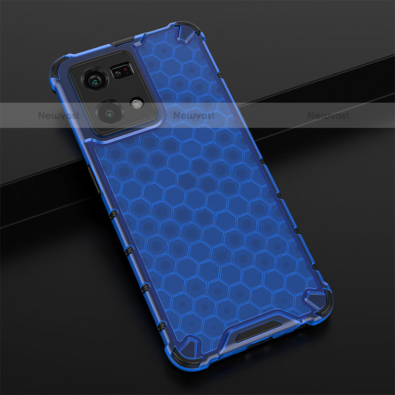 Silicone Transparent Frame Case Cover 360 Degrees AM2 for Oppo F21 Pro 4G