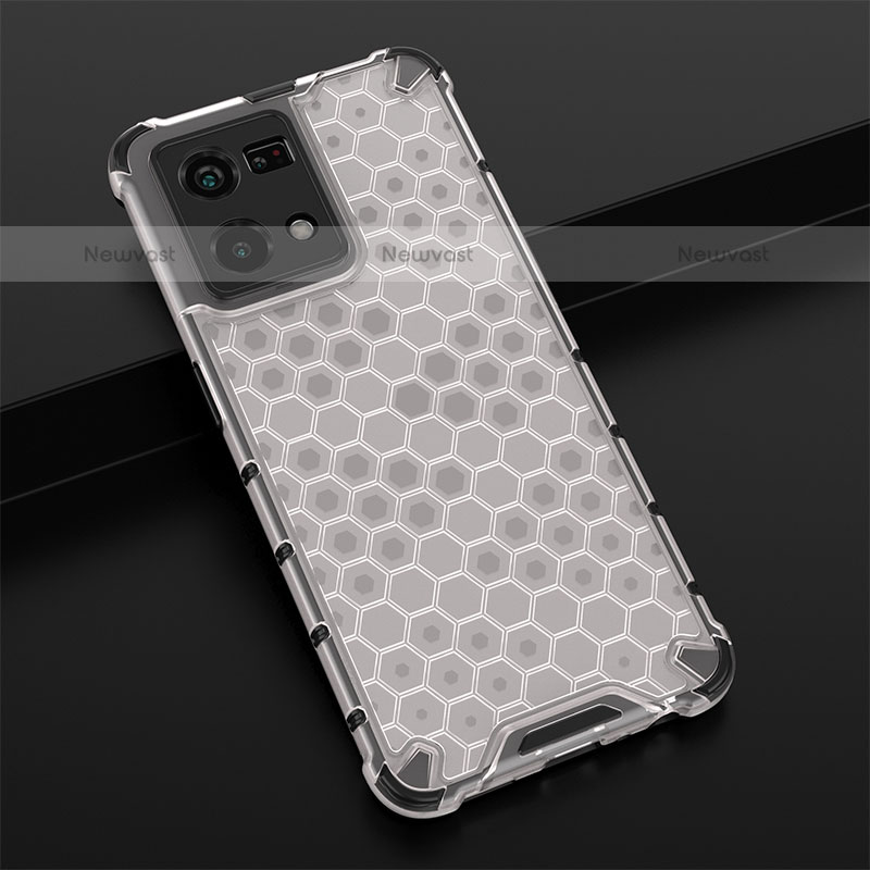 Silicone Transparent Frame Case Cover 360 Degrees AM2 for Oppo F21 Pro 4G