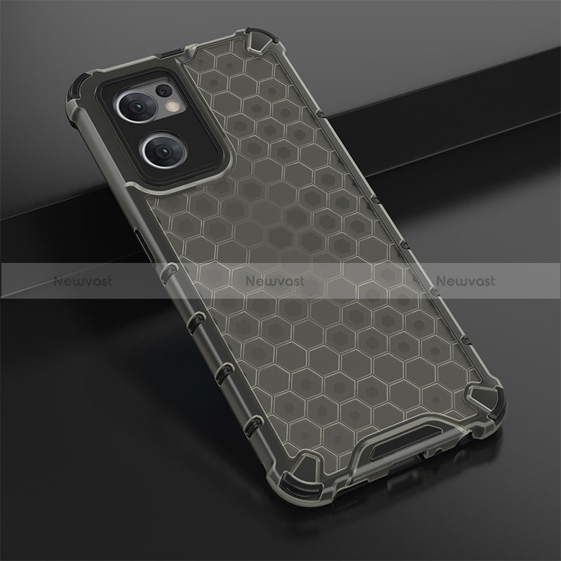 Silicone Transparent Frame Case Cover 360 Degrees AM2 for Oppo Find X5 Lite 5G