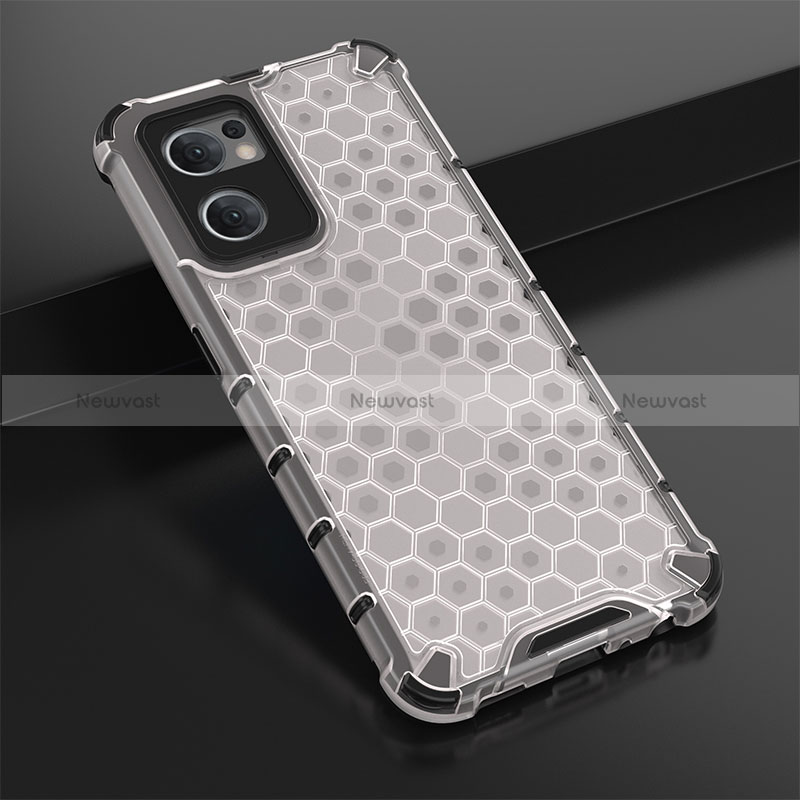 Silicone Transparent Frame Case Cover 360 Degrees AM2 for Oppo Find X5 Lite 5G