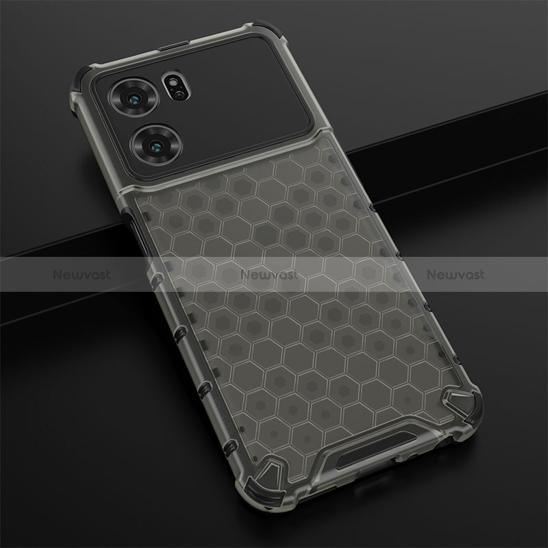 Silicone Transparent Frame Case Cover 360 Degrees AM2 for Oppo K10 5G