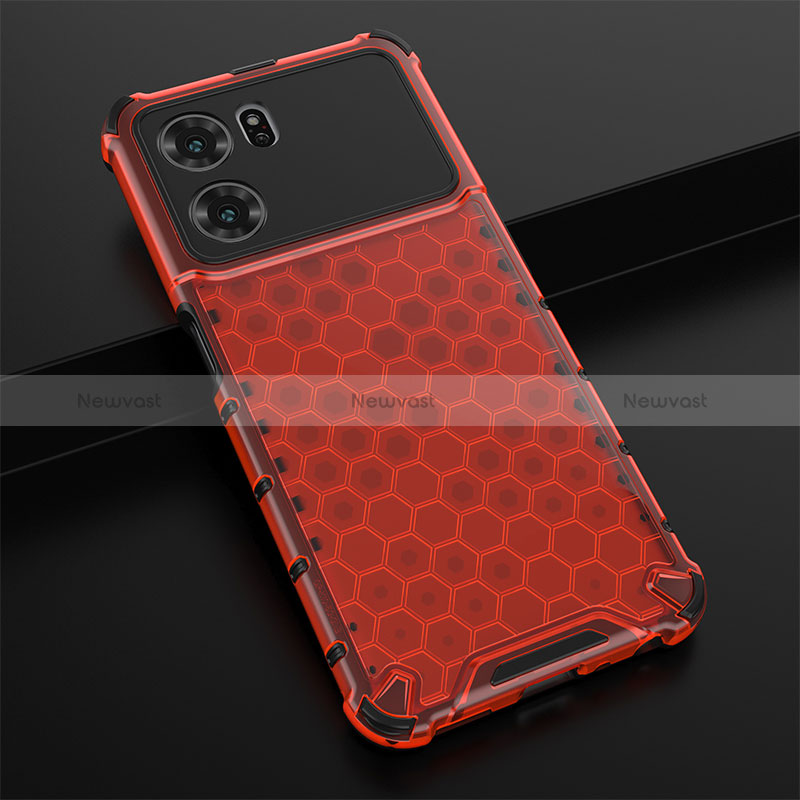 Silicone Transparent Frame Case Cover 360 Degrees AM2 for Oppo K10 5G