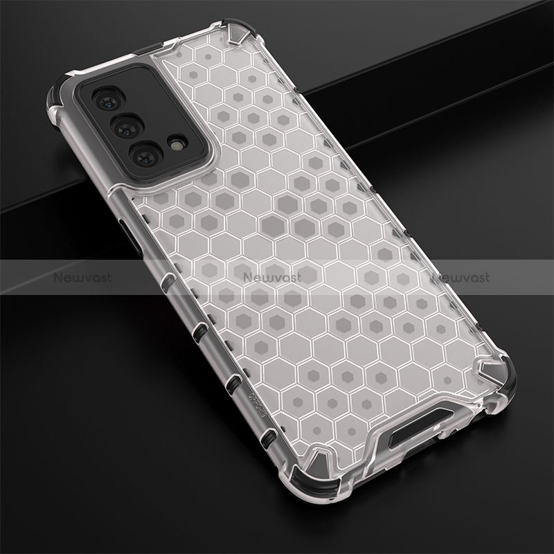 Silicone Transparent Frame Case Cover 360 Degrees AM2 for Oppo K9 5G